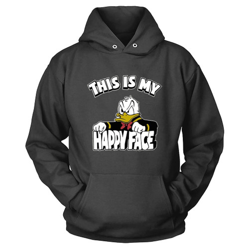 This Is My Happy Face Donald Duck Hoodie
