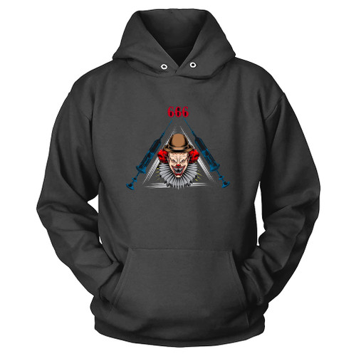666 Pennywise Vaccine Horror Character Hoodie