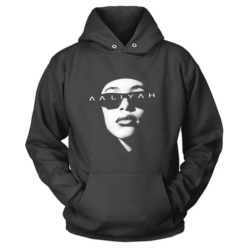 Aaliyah Minimal Black And White Hoodie