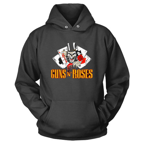Guns N Roses Cards Logo Trading Cards Hoodie