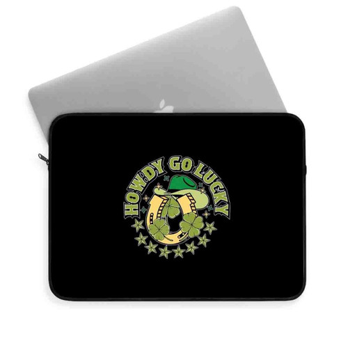 Howdy Go Lucky St Patrick Is Day Laptop Sleeve