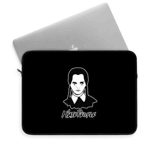 I Hate People Wednesday Addams Laptop Sleeve