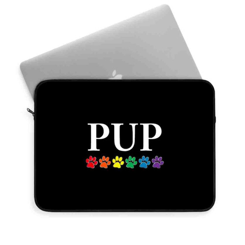 Pup Rainbow Pride Laptop Sleeve