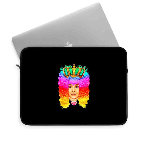 Rainbow Hair Cherilyn Sarkisian Laptop Sleeve