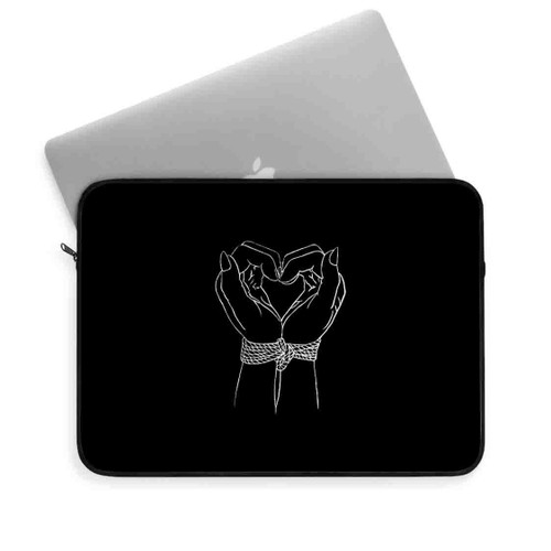 Shibari Hand Heart Laptop Sleeve