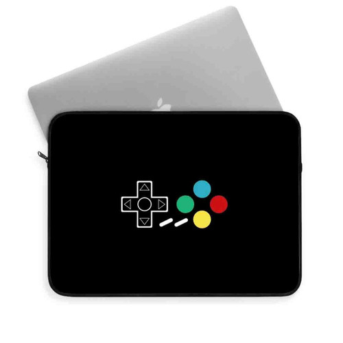 Super Nintendo Controller Joypad Buttons Laptop Sleeve