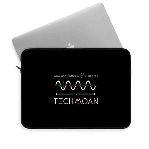Techmoan Wow And Flutter Logo Laptop Sleeve