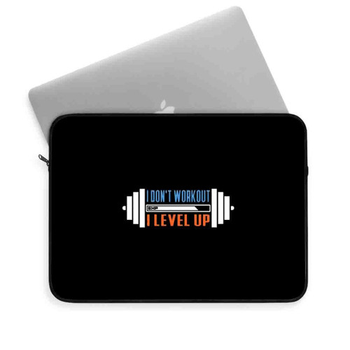 Workout Fitness Level Up Laptop Sleeve