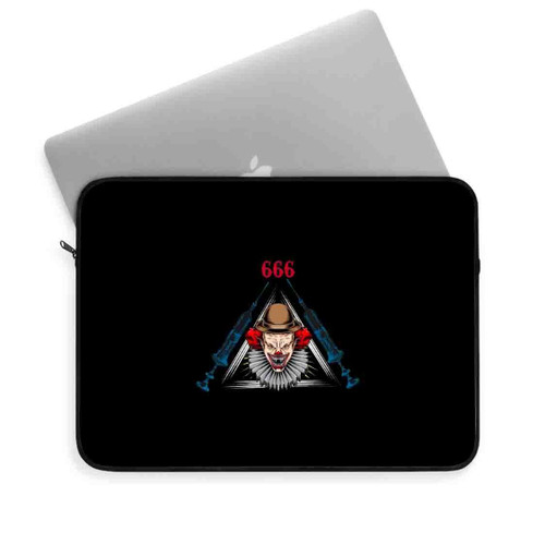 666 Pennywise Vaccine Horror Character Laptop Sleeve