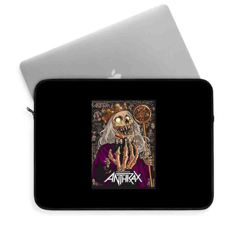 Anthrax Glow In The Dark 40Th King Laptop Sleeve