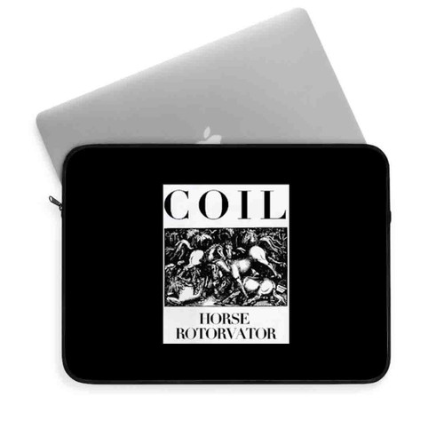 Coil Horse Rotorvator Electronic Logo Laptop Sleeve