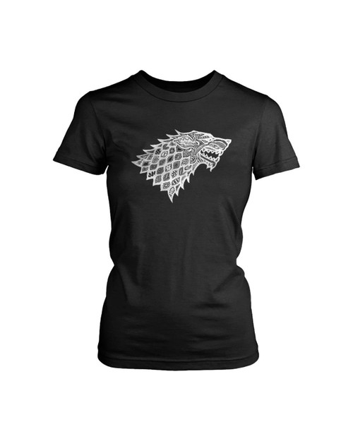 Floral Wolf Women's T-Shirt Tee