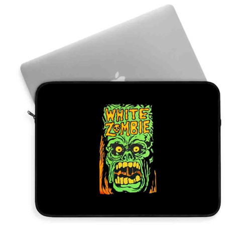 White Zombie Monster Yell Laptop Sleeve