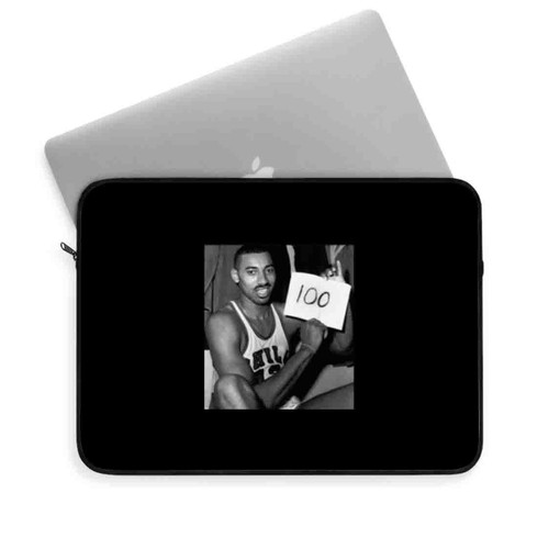 Wilt Chamberlain 100 Point Game Basketball Laptop Sleeve