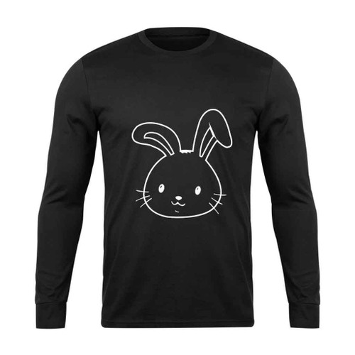 Bunny Face Easter Day Long Sleeve T-Shirt Tee