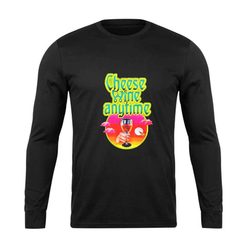 Cheese And Wine Long Sleeve T-Shirt Tee