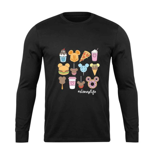 Disney Life Disney Snacks Funny Long Sleeve T-Shirt Tee