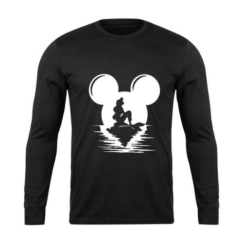 Disney Mermaid Mickey Mouse Long Sleeve T-Shirt Tee