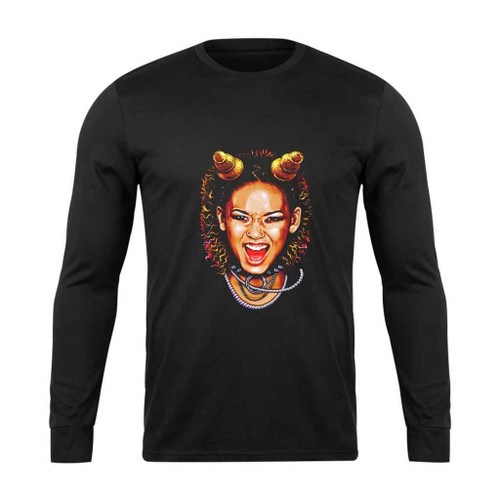 Edwige Fenech Scary Art Long Sleeve T-Shirt Tee