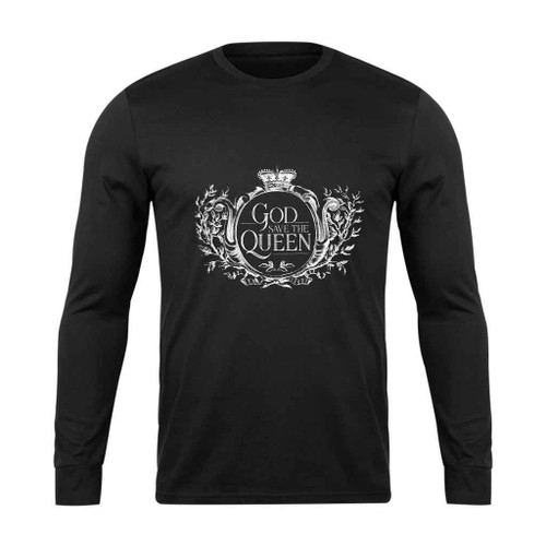 God Save The Queen Art Love Logo Long Sleeve T-Shirt Tee