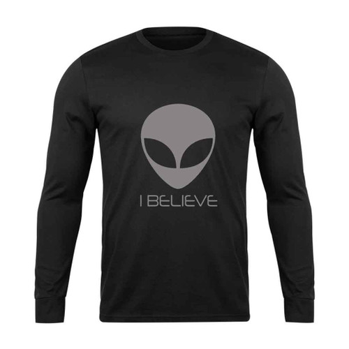 I Believe Ufo Science Fiction Long Sleeve T-Shirt Tee