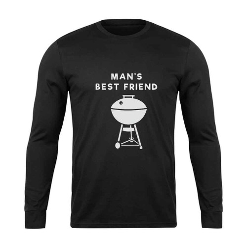 Mans Best Friend Grilling Long Sleeve T-Shirt Tee