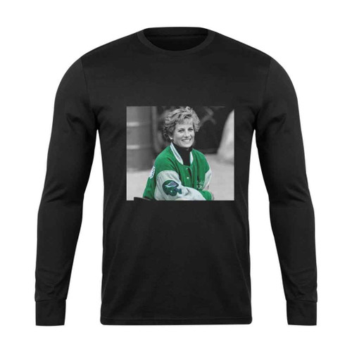 Princess Diana Wearing Philadelphia Coat Long Sleeve T-Shirt Tee