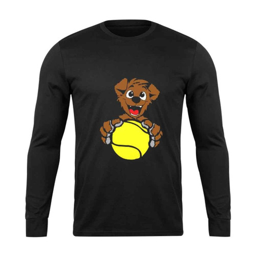 Puppy With A Tennis Ball Long Sleeve T-Shirt Tee
