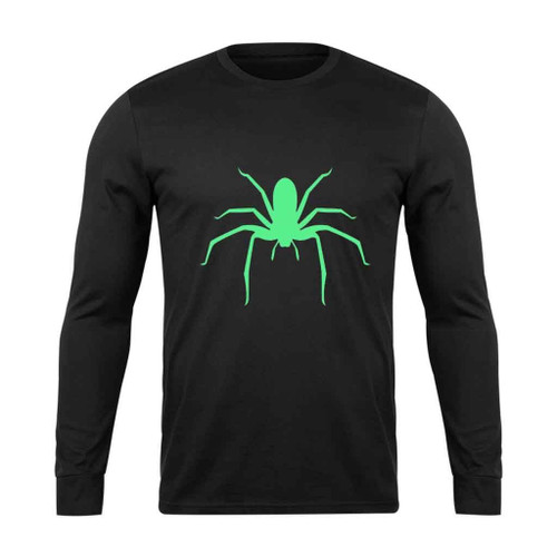 Spider Glow In The Dark Long Sleeve T-Shirt Tee