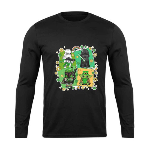 Star Wars St Patrick Is Day Disney Long Sleeve T-Shirt Tee
