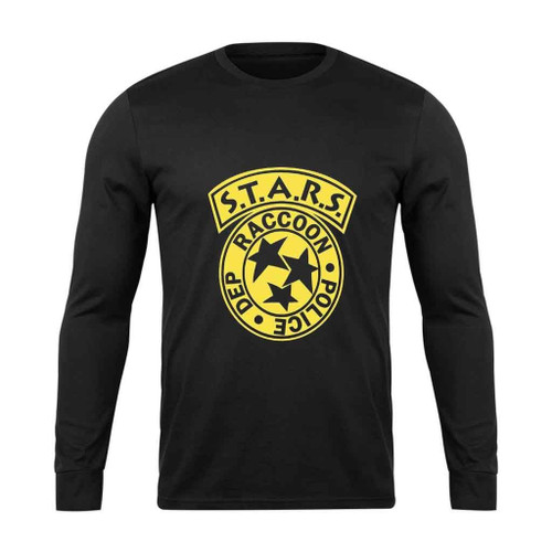 Stars Police Emblem Long Sleeve T-Shirt Tee