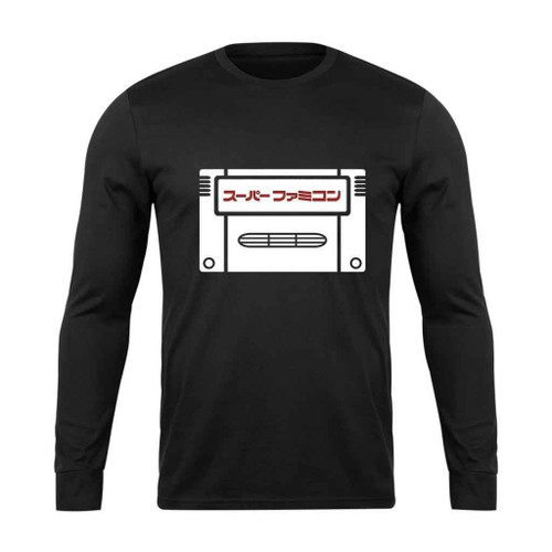 Super Famicom Cartridge Long Sleeve T-Shirt Tee