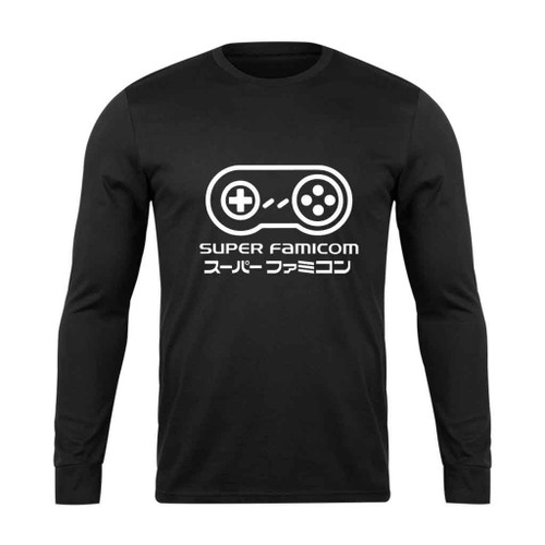 Super Famicom Inspired Japanese Joypad Long Sleeve T-Shirt Tee