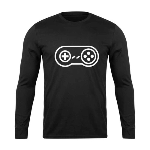 Super Famicom Vertical Joypad Long Sleeve T-Shirt Tee