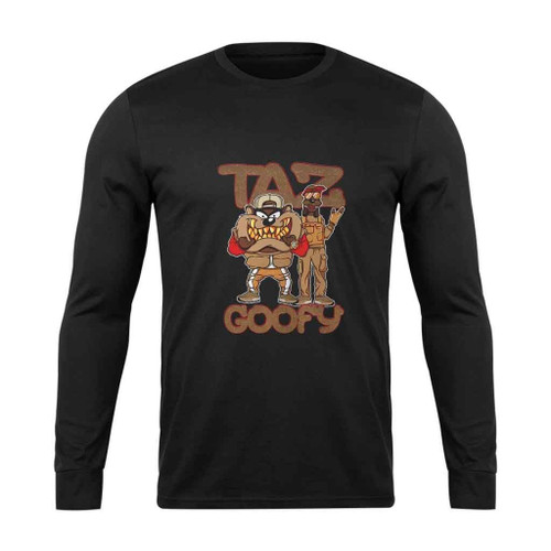Taz And Goofy 90S Long Sleeve T-Shirt Tee