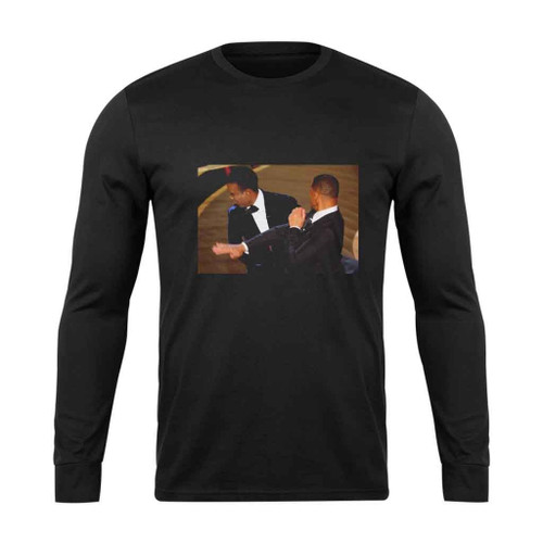 Will Smith Slapping Chris Rock Long Sleeve T-Shirt Tee