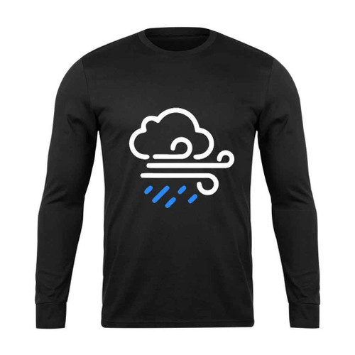 Windy Day Weather Long Sleeve T-Shirt Tee