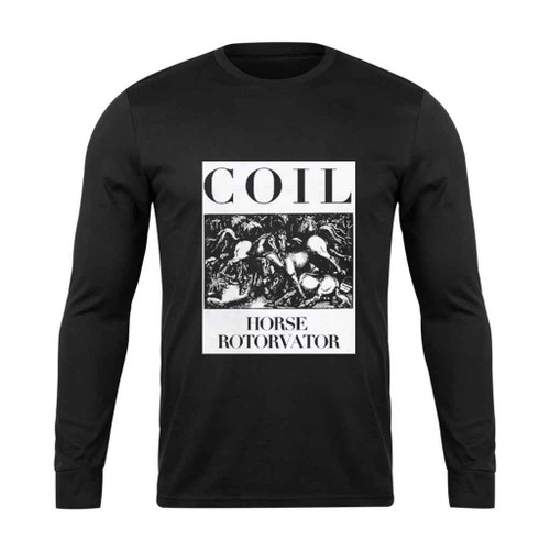 Coil Horse Rotorvator Electronic Logo Long Sleeve T-Shirt Tee