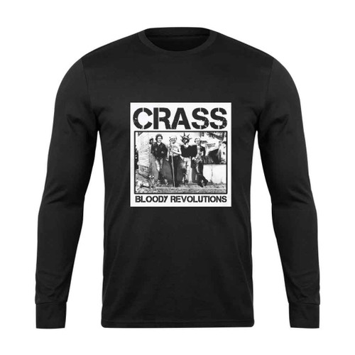 Crass Bloody Revolutions Logo Long Sleeve T-Shirt Tee