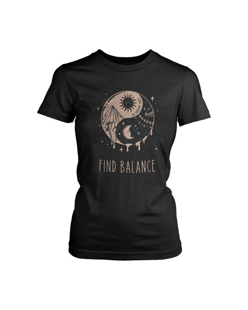 Yin Yang Find Balance Women's T-Shirt Tee