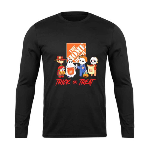 Horror Movie Characters Chibi The Home Depot Trick Or Treat Halloween Long Sleeve T-Shirt Tee