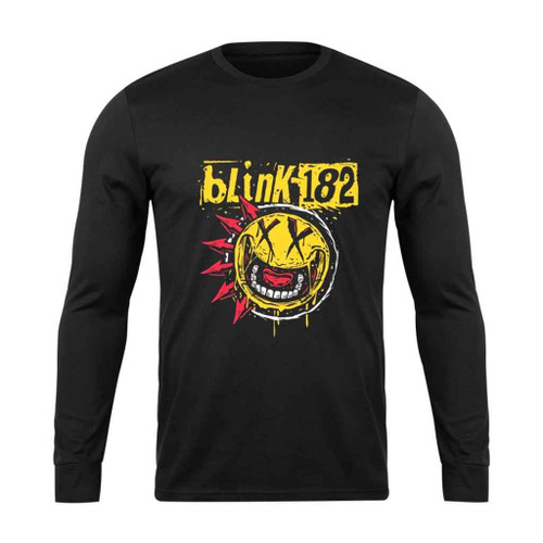 Pop Punk Blink 182 Punk Smiley Long Sleeve T-Shirt Tee