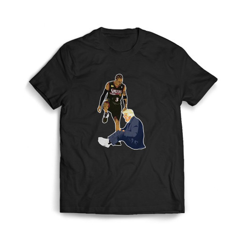 Allen Iverson The Stepover Stepping Over President Donald Trump Mens T-Shirt Tee