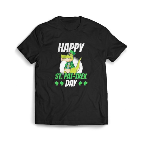 Happy St Patrick Is Day Funny Dinosaur T Rex Mens T-Shirt Tee