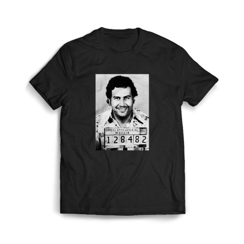 Pablo Escobar Mugshot Art Love Logo Mens T-Shirt Tee