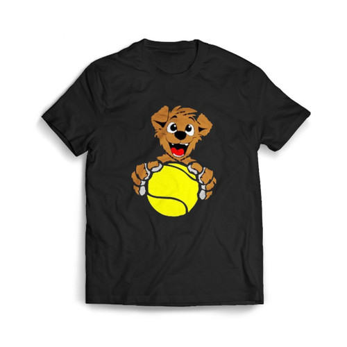 Puppy With A Tennis Ball Mens T-Shirt Tee