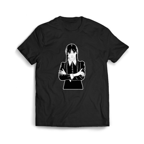 Wednesday Addams Gothic Girl Mens T-Shirt Tee