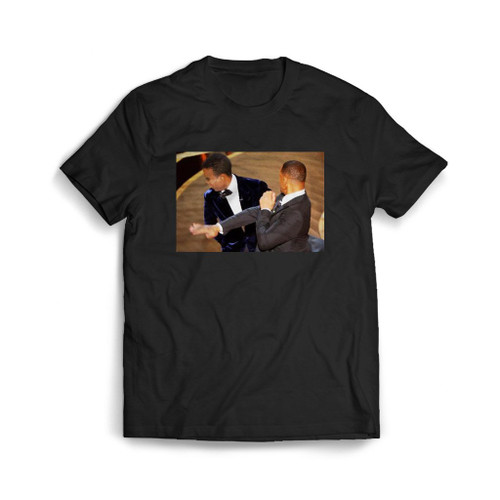 Will Smith Slapping Chris Rock Mens T-Shirt Tee