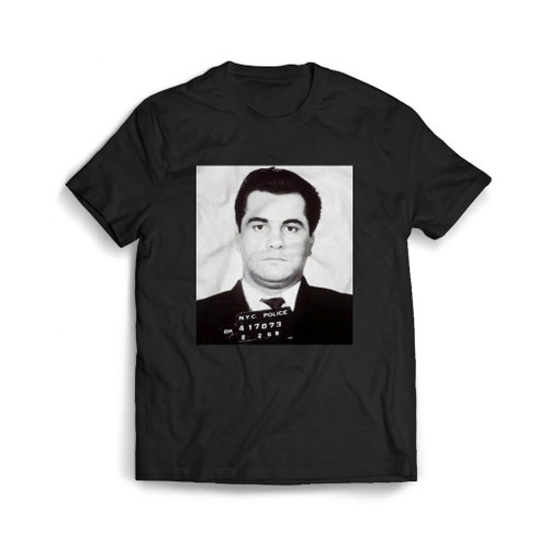 Young John Gotti Mob Boss Teflon Don Mugshot Mens T-Shirt Tee