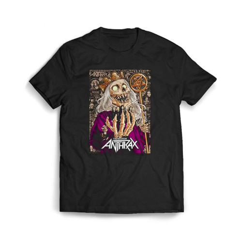 Anthrax Glow In The Dark 40Th King Mens T-Shirt Tee